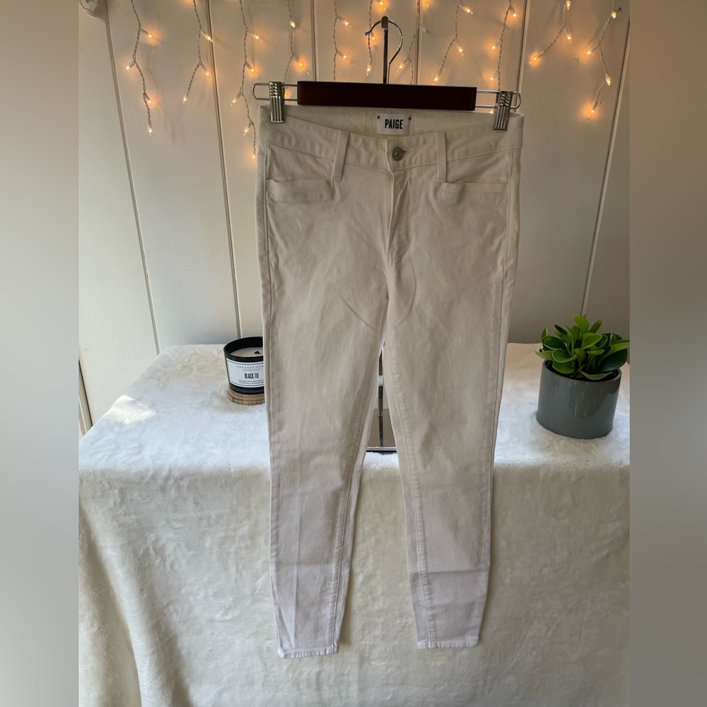 Preloved Paige White Jeans Size 25 Waist